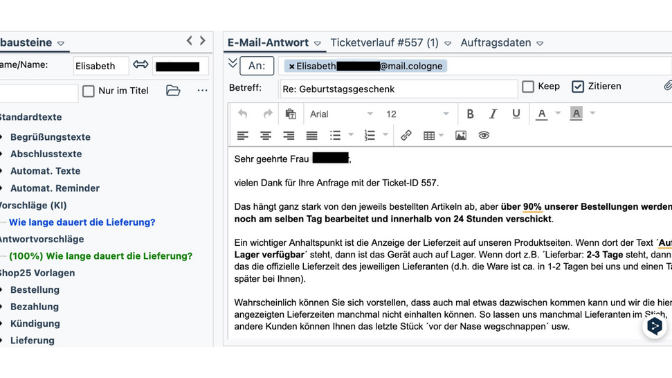 Screenshot Antwortunterstuetzung 1